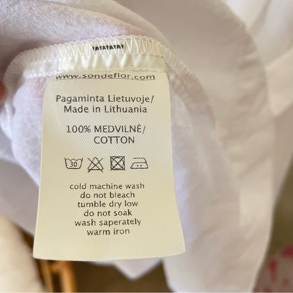 Son de Flor 100% Cotton Midi Long Sleeve Petticoat Dress in Size XXS - Picture 8 of 9